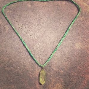 Homemade Celestite necklace